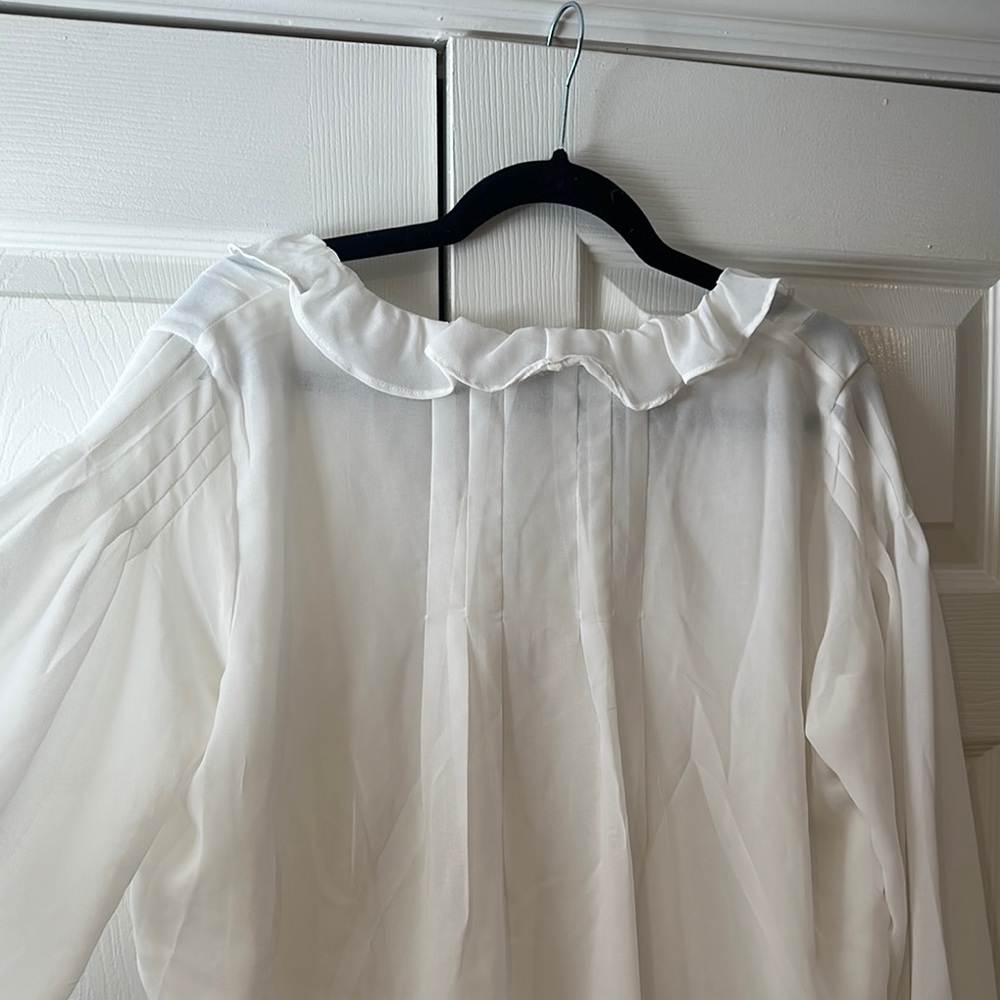 1. State White Ruffle Blouse - Picture 5 of 5